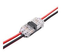 Wire Connectors, 12 Pack Low Voltage Wire H tap 2 Way connectors 2 Pin solderless with no Wire-Stripping Required for Mid-Span Branching in Wires Connection 20/22 AWG Cable 0.2-0.5mm², by brightfour