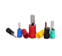 Wire connectors, DBV1.25/2/5.5 Copper Splice Lug Pin Insert Connector Blade Insulated Crimp Terminal(30pieces Dbv218,Green)