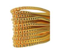Wire Cord Cable Marker, EC Series Yellow Cable Markers 0.5-12mm2 600pcs 16-35mm2 120pcs(1.0mm2 600pcs)