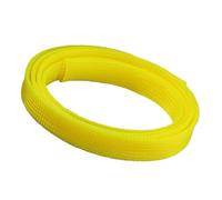 wire cover expandable Braid Sleeving Cable Sheathing Protection, Durability Cord Protector Wire Loom Tubing for DIY 5meters(Bright Yellow,30mm)