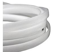 wire covers for cables 1/10Meter Braid Sleeving 2 4 6 8 10 12 14 16 20 25 30 40mm Expandable Sleeve Wire Wrap Insulated Protector Sheath for USB Power Cord Audio Video Cable(Clear,16mm,10 Meter)