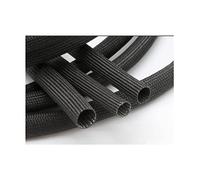 Wire covers for cables,cable organiser,High Temperature Glass Fiber Tube Fiberglass Sleeving, For Diy Tubing(Wit,16mm x 1meter)(Black,6mm x 2meters)