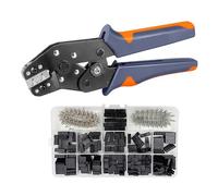 Wire Crimp Tool Kit AWG 28-20 (0.08-0.5mm²) Crimper for 2.54mm Connectors and JST-XH Precise Crimping(SN-01BM 620PCS)
