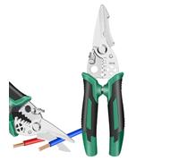 Wire Crimper Cotter, Wire Stripper Tool - Electric Wire Strippers Multifunctional Crimper - Ergonomic Hollow Bricking Scissors, Cable Pliers Manual Tool for the Best