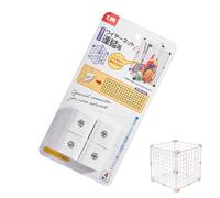 Wire Cube Connectors - Wires Grid Connector, Grid Connectors for Storage Cubes | Best and Ideal for Home Dorm Apartment Bedroom Toy Case Animals Crate Closet Organization Providing Stability