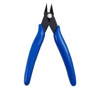 Wire Cutter 5.12" Cable Cutter Diagonal Side Cutter Electrical Mini Cutting Plier Side Snips Flush Cutter Tool for Coil Making, Home DIY Jewelry (Blue)