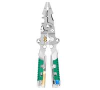 Wire Cutter and Cable Stripper Multifunctional Tool for Stripping Cables - Folding Voltage Tester with Multifunction for Cutting Crimping Maintenance Electrician Work Repair