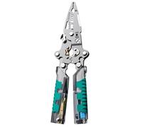 Wire Cutter and Stripper - Heavy Wire Calteri with Voltage Tester | Folding Screwdriver and Professional Electrician Multi Tools for Home Improvement, Automotive Repair