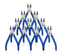 Wire Cutters 10 Pack, KAIHAOWIN 6 inch Dikes Small Wire Cutters Flush Cutters Wire Snips Clippers Diagonal Cutters Side Cutters Cutting Pliers for Crafting