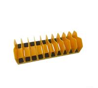 Wire Cutters Organizer Stand Non-Slip Rubber Base - Compact Plier Rack for Screwdrivers Wrenches - Space Saving Tool Board Alternative for Shed Utility Room - PC Material 26x10x7cm(Yellow 2)