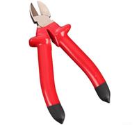 Wire Cutters, Red Black Thick Handle High Voltage Resistant Insulated Manual Cable Cutting Pliers for Electrician Safety Work(6inch B)