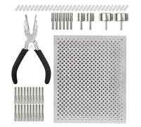 Wire Designing Jigs Kits with Template and Six Segment Pliers Jewelry Making Tool Metal Wire Bending Jigs Accessories Memory Book Embellishment