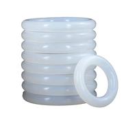 Wire Diameter 2.65 mm White VMQ O Ring Gasket, Outside Diameter 102.8 mm Rubber Seal Gasket, 10 Pcs