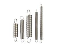 Wire Diameter0.8/1.0mm Outer Diameter 6-10m Stainless Steel Tension Spring Extension Spring Pullback Spring, As Shown, 1.0x8x110mm(2 Pieces)