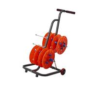 Wire Dispenser Rack,Heavy Duty Wire Spool Rack with Wheels - Cold-Rolled Steel Wire Dispenser & Conduit Display for Electrical Industry - Durable & Mobile Storage Solution