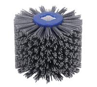 Wire Drawing Wheel 80 Grit, 120x100mm Burnishing Polishing Wheel, Wire Drawing Brush Tool for Derusting, Deburring and Cleaning Wooden Floor