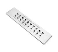 Wire Drawplate Steel Wire Shaping Tool Jewelry Making Tool Jewelry Drawing Crafting for Graduated Holes Plate