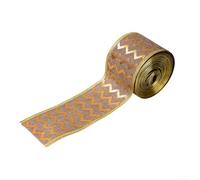 Wire Edge Craft Ribbon 2x200in for Wrapping Wire Edge Craft Ribbon(C) | Burlap texture, wire edge support, 2x200in size, tree wrapping, wreath accent