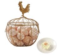 Wire Egg Basket for Gathering Fresh Eggs, Egg Holder for Countertop