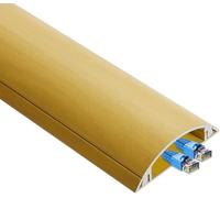 Wire fastener Wooden Floor Metal Cable Hider, 1m Ethernet Cable Conduit, Wire Hider, Self-Adhesive Wire Management Kit, Moulded Channels(Yellow,Width 40mm)