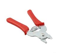 Wire Fastening Pliers with 600pcs M Rings for Cage Netting and Poultry Enclosures Tool Steel Build Special Grooves to Hold M Rings for Reliable Use