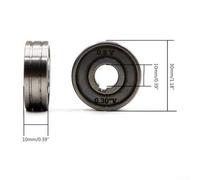 Wire Feeder Roller Guide Wheel 0.6/0.8/.0mm for MIG Welder with V-Groove and U-Groove Options, Chrome Vanadium Steel Construction, Silver(V0.8-.0)