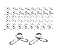 Wire Fence Clips - Stainless Steel Clamps,Electric Fence Pigtail Insulator Clips,for Management Pasture Agricultural Enclosure Livestock Cattle Greenhouse Garden Outdoor