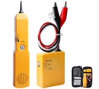 Wire Finder and Tone Generator, Cable Tracker Multifunctional Network Tester, Cable Tester, Line Detector, Identify Lines and Test the Passage of RJ11 Phone Lines (Yellow)
