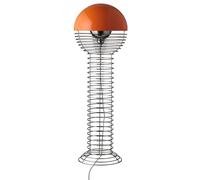 Wire Floor Lamp Chrome/ Orange