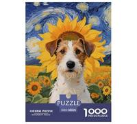 Wire Fox Terrier 1000 Piece Puzzle Educational Games Cute Dog Colourful,Fun,Challenging And Brainteasing Adults Jigsaw Puzzle Gifts for Men38x26cm/1000pcs