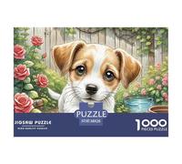 Wire Fox Terrier 1000 Pieces for Adults Jigsaw Puzzles Beautiful Decoration Puzzle Pet Dog Challenging Puzzles Gifts for Men38x26cm/1000pcs