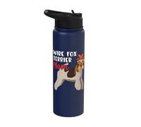 Wire Fox Terrier Dog Mom Foxy Lover Fur Parent Mother's Day Stainless Steel Insulated Water Bottle