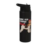 Wire Fox Terrier Dog Mom Foxy Lover Fur Parent Mother's Day Stainless Steel Insulated Water Bottle