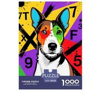 Wire Fox Terrier Jigsaw Puzzle 1000 Pieces Relaxing Entertainment Adults Teens Pet Dog Premium Box Poster 38x26cm/1000pcs