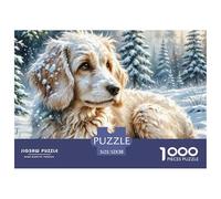 Wire Fox Terrier Jigsaw Puzzle Adult And Children Beautifully Illustrated Rainy Days Fun Activities Birthday Jumbo for Boys And Girls 52x38cm/1000pcs