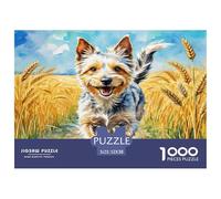 Wire Fox Terrier Jigsaw Puzzles 1000 Piece Fit Adults Or Families Together Educational Games Puzzle Gifts for Adults Home Decoration 100% Recvcled Cardboard 52x38cm/1000pcs