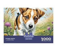 Wire Fox Terrier Jigsaw Puzzles for Adults 1000 Beautiful Decoration Puzzle Pet Dog Puzzles for Adults Fun Present & Activity for Home70x50cm/1000pcs