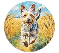 Wire Fox Terrier Jigsaw Puzzles for Adults Gifts 1000 Pieces Fun Challenging Home Decors Brainteasing Cute Animal Jigsaw Puzzle for Women Men Adult 1000pcs (67.5x67.5cm)