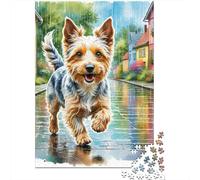 Wire Fox Terrier Jigsaw Puzzles Puzzle for Adults Kids. 1000 Pieces Impossible Challenge Toy Educational Games Home Decoration for Educational Games Gifts 1000pcs (75x50cm)