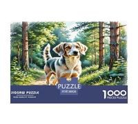 Wire Fox Terrier Jigsaw Puzzles Puzzles for Adults Kids. 1000 Pieces Whimsical Challenge Toy Educational Games Home Decoration for Adults& Kids Age 14 Years Up 38x26cm/1000pcs