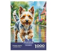 Wire Fox Terrier Puzzles 1000 Pieces Age 12+ for Adults with Extra Fun Challenges Colourful Creativity Gift Giving 100% Recycled Cardboard 52x38cm/1000pcs