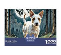 Wire Fox Terrier Puzzles 1000 Pieces for Adults Beautiful Decoration Puzzle Pet Dog Colourful,Fun,Challenging And Brainteasing Adults Jigsaw Puzzle Gifts for Men38x26cm/1000pcs