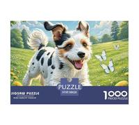 Wire Fox Terrier Puzzles 1000 Pieces for Adults Educational Games Pet Dog Puzzles for Adults Gifts for Men38x26cm/1000pcs