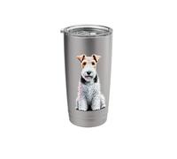 Wire Fox Terrier Stainless Steel Insulated Tumbler