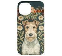 Wire Fox Terrier William Morris Style Case for iPhone 15