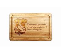 Wire Fox Terrier Wooden Chopping Board 30 x 20 cm