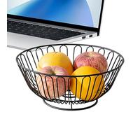 Wire Fruit Basket - Fruit Basket Kitchen, Metal Wire Fruit Basket | Counter Vegetable Storage Bowl, Snack Bowl With Wire Storage Baskets