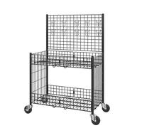 Wire Grid Wall Display Rack, Detachable Gridwall Panel Stand for Craft Fairs and Retail Events, Versatile Display Solution