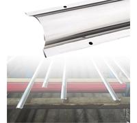 Wire Guard Surface Raceway Channel, 100 Cm Length Raceway Cord Cover, Stainless Steel Cable Cover Protection For Garage/laboratory, Paintable(1pcs,Outer width x H 100mm x 30mm)