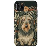 Wire Haired Dachshund Wild Boar Floral Design Case for iPhone 11 Pro Max